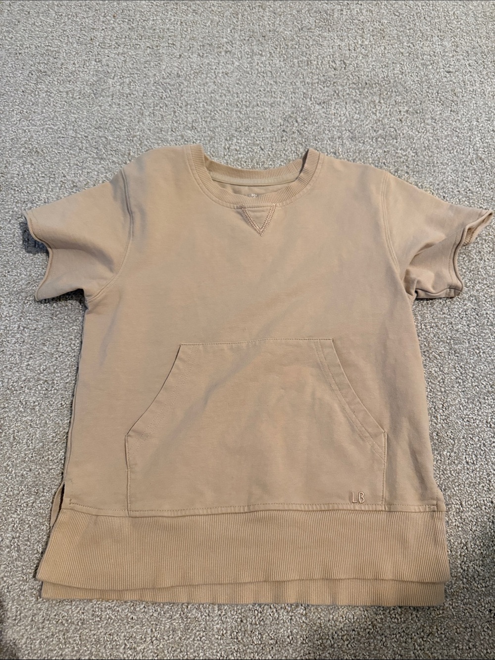 Little Bipsy Tan Short Sleeve Pocket Tee